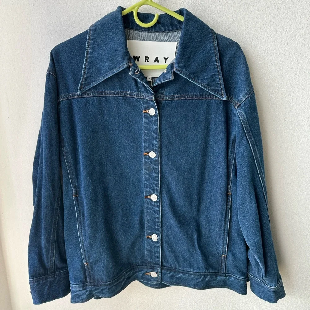 Wray NYC Dark Blue Denim Jacket - Picture 3 of 5